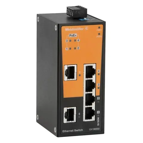 Handla nu Weidmüller IE-SW-BL06-2TX-4POE Nätverksswitch